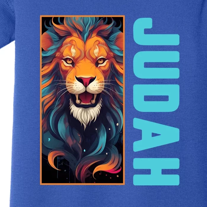 Lion Of Judah Messianic Hebrew Roots Torah Observant Yeshua Baby Bodysuit