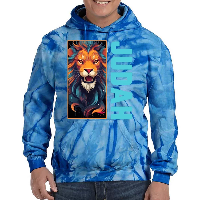 Lion Of Judah Messianic Hebrew Roots Torah Observant Yeshua Tie Dye Hoodie