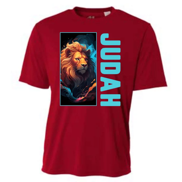 Lion Of Judah Messianic Hebrew Roots Torah Observant Yeshua Cooling Performance Crew T-Shirt