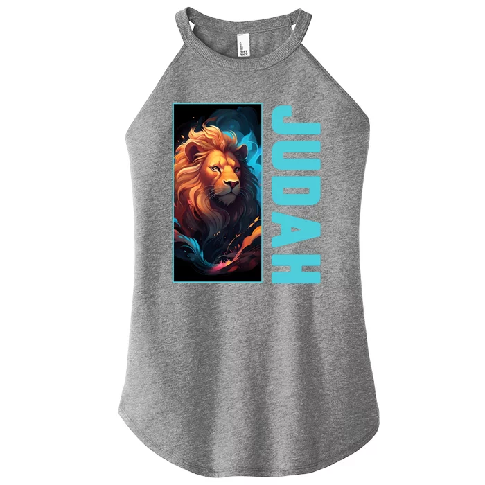 Lion Of Judah Messianic Hebrew Roots Torah Observant Yeshua Women’s Perfect Tri Rocker Tank