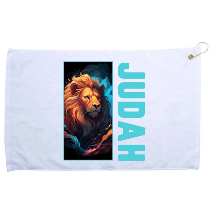 Lion Of Judah Messianic Hebrew Roots Torah Observant Yeshua Grommeted Golf Towel