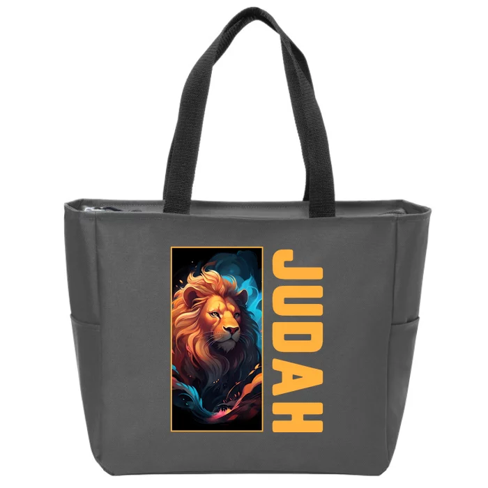 Lion Of Judah Messianic Hebrew Roots Torah Observant Yeshua Zip Tote Bag