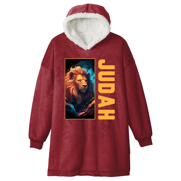 Lion Of Judah Messianic Hebrew Roots Torah Observant Yeshua Hooded Wearable Blanket