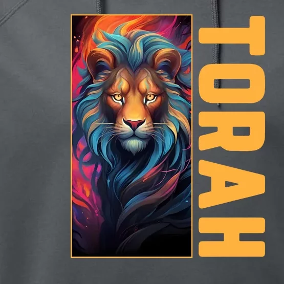 Lion Of Judah Messianic Hebrew Roots Torah Observant Performance Fleece Hoodie