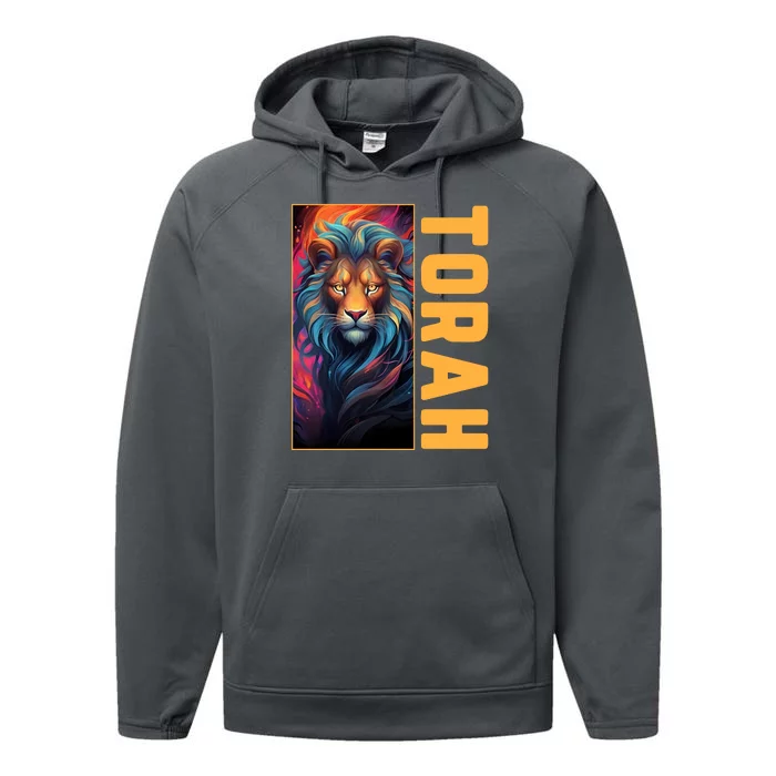 Lion Of Judah Messianic Hebrew Roots Torah Observant Performance Fleece Hoodie