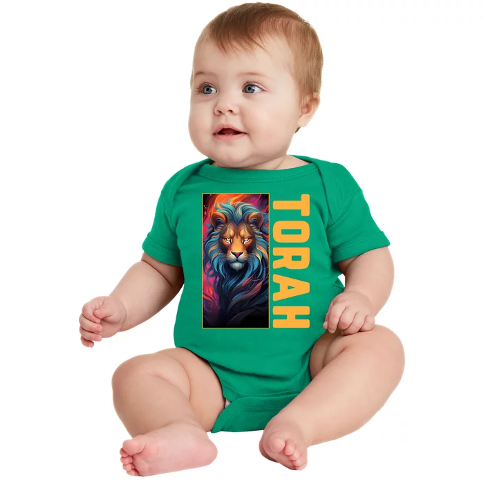 Lion Of Judah Messianic Hebrew Roots Torah Observant Baby Bodysuit