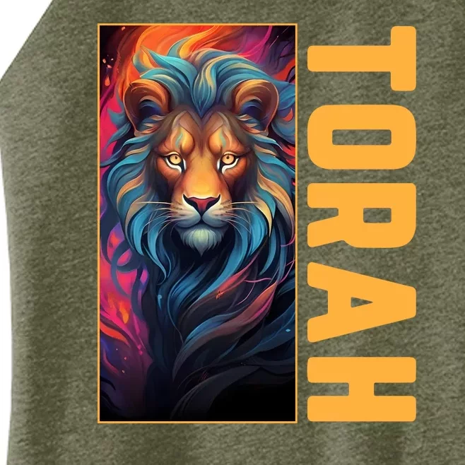 Lion Of Judah Messianic Hebrew Roots Torah Observant Women’s Perfect Tri Rocker Tank