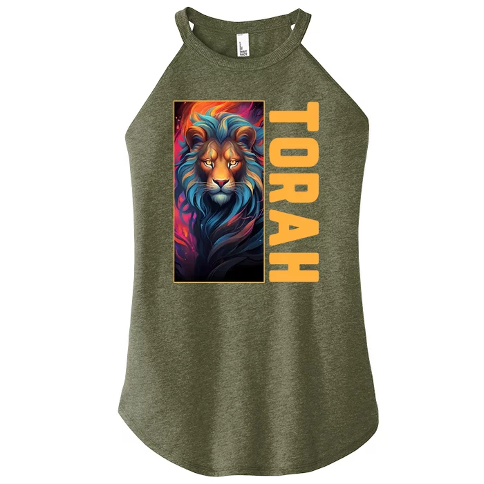 Lion Of Judah Messianic Hebrew Roots Torah Observant Women’s Perfect Tri Rocker Tank