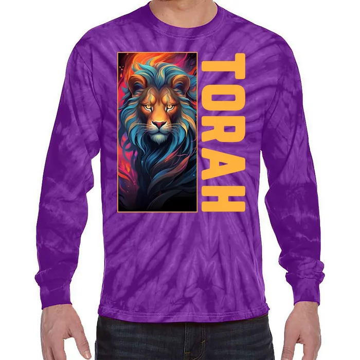 Lion Of Judah Messianic Hebrew Roots Torah Observant Tie-Dye Long Sleeve Shirt