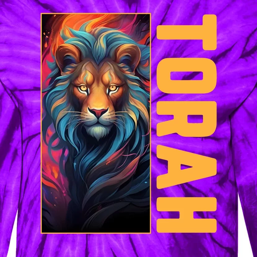 Lion Of Judah Messianic Hebrew Roots Torah Observant Tie-Dye Long Sleeve Shirt