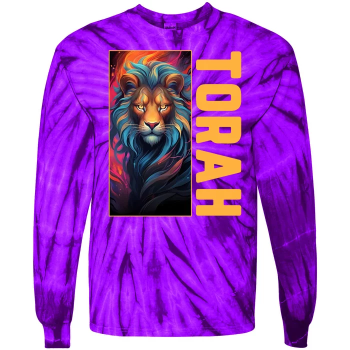 Lion Of Judah Messianic Hebrew Roots Torah Observant Tie-Dye Long Sleeve Shirt