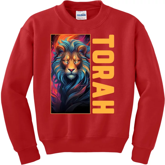 Lion Of Judah Messianic Hebrew Roots Torah Observant Kids Sweatshirt