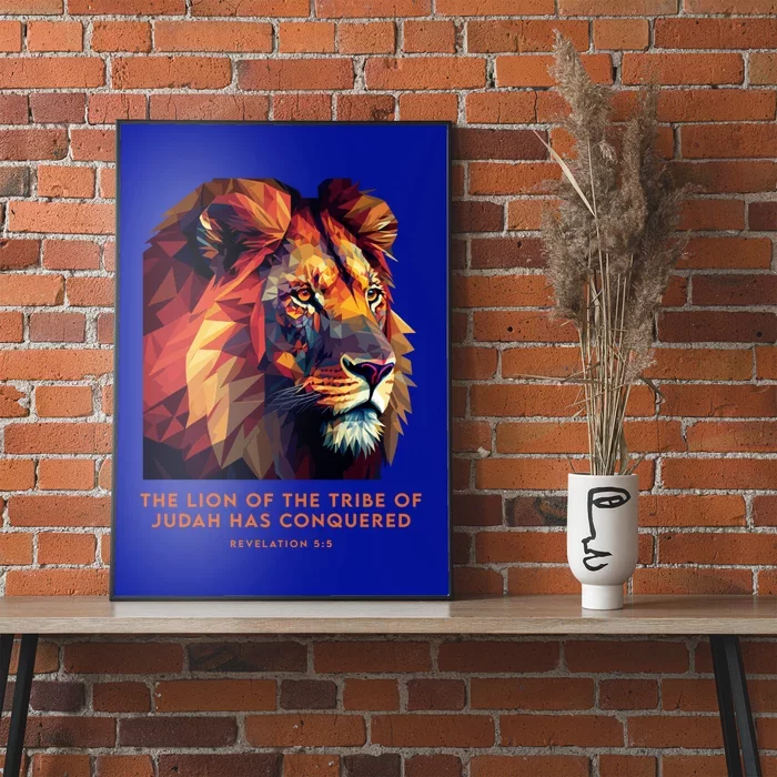 Lion Of Judah Jesus Revelation Bible Verse Christian Poster