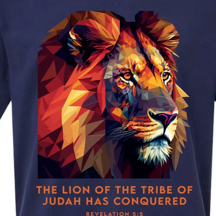 Lion Of Judah Jesus Revelation Bible Verse Christian Sueded Cloud Jersey T-Shirt