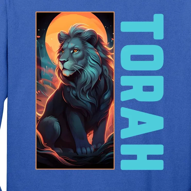 Lion Of Judah Messianic Hebrew Roots Torah Observant Tall Long Sleeve T-Shirt