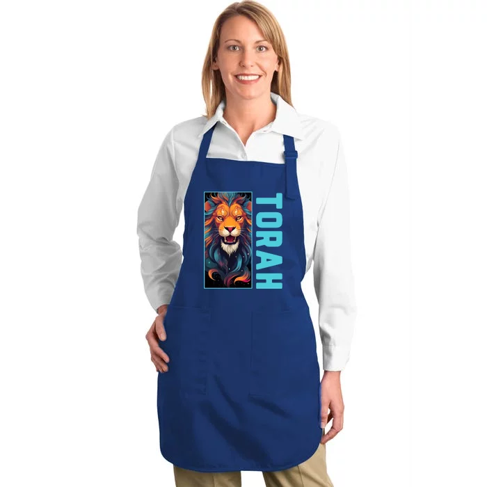 Lion Of Judah Messianic Hebrew Roots Torah Observant Full-Length Apron With Pocket