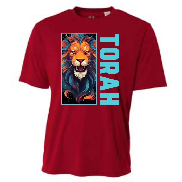 Lion Of Judah Messianic Hebrew Roots Torah Observant Cooling Performance Crew T-Shirt