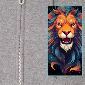 Lion Of Judah Messianic Hebrew Roots Torah Observant Full Zip Hoodie