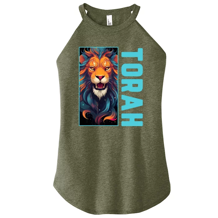 Lion Of Judah Messianic Hebrew Roots Torah Observant Women’s Perfect Tri Rocker Tank