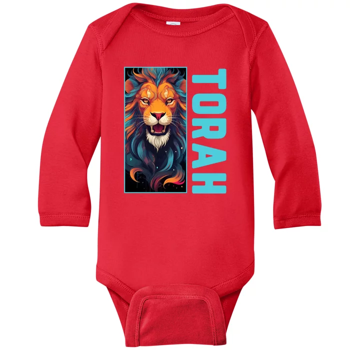 Lion Of Judah Messianic Hebrew Roots Torah Observant Baby Long Sleeve Bodysuit