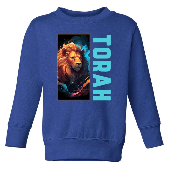 Lion Of Judah Messianic Hebrew Roots Torah Observant Toddler Sweatshirt