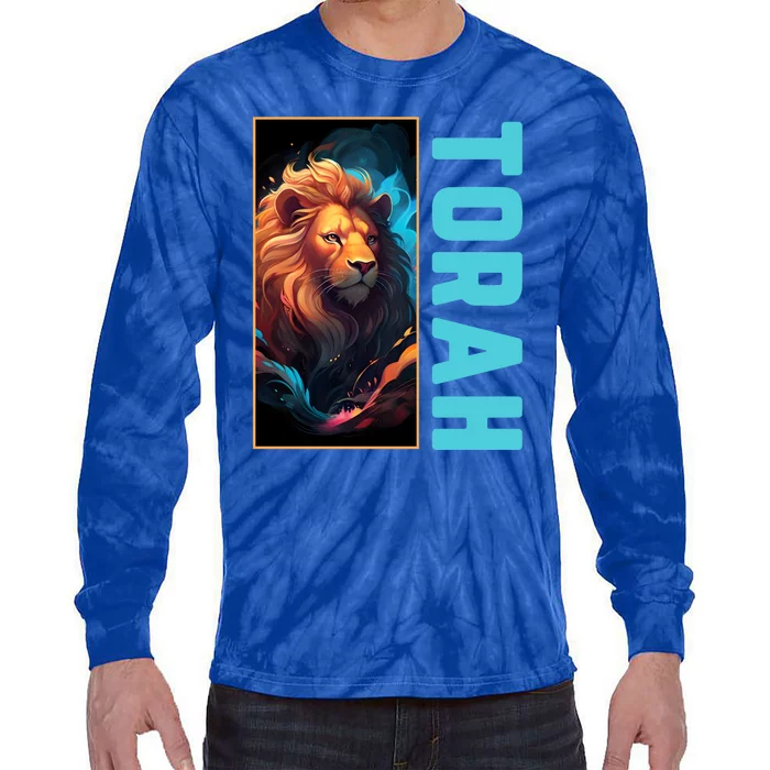 Lion Of Judah Messianic Hebrew Roots Torah Observant Tie-Dye Long Sleeve Shirt