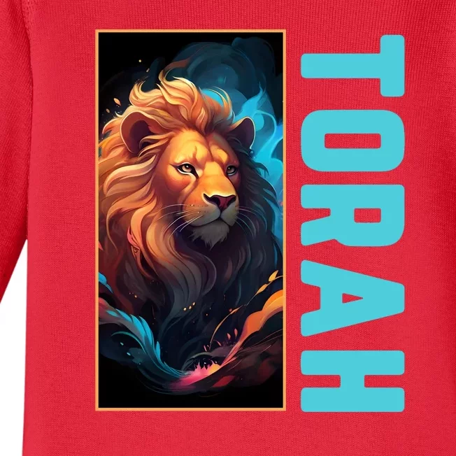 Lion Of Judah Messianic Hebrew Roots Torah Observant Baby Long Sleeve Bodysuit