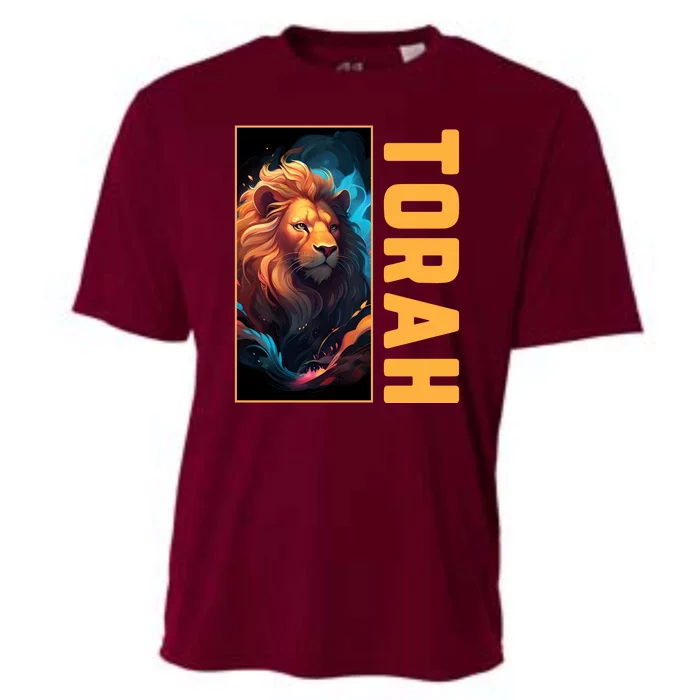 Lion Of Judah Messianic Hebrew Roots Torah Observant Cooling Performance Crew T-Shirt