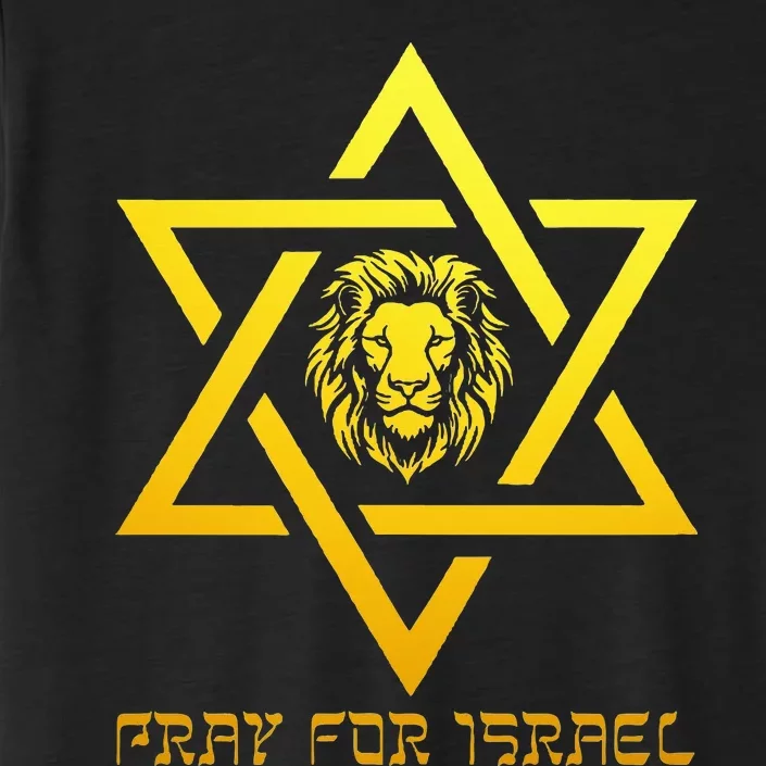 Lion of Judah, Pray For Israel, Jewish Star of David ChromaSoft Performance T-Shirt