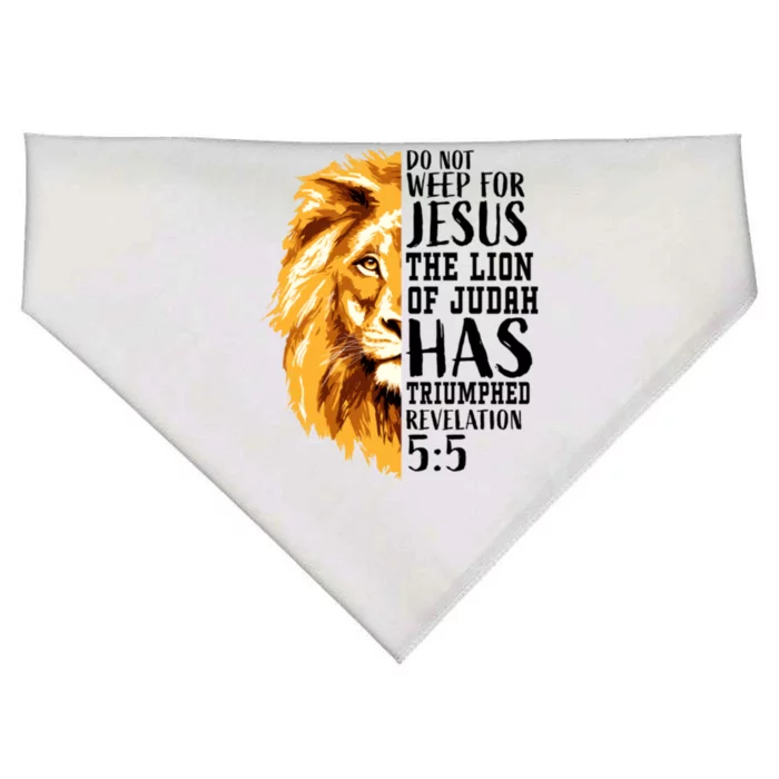 Lion Of Judah Christian Religious Verse Sayings Gift Men Him 31 USA-Made Doggie Bandana