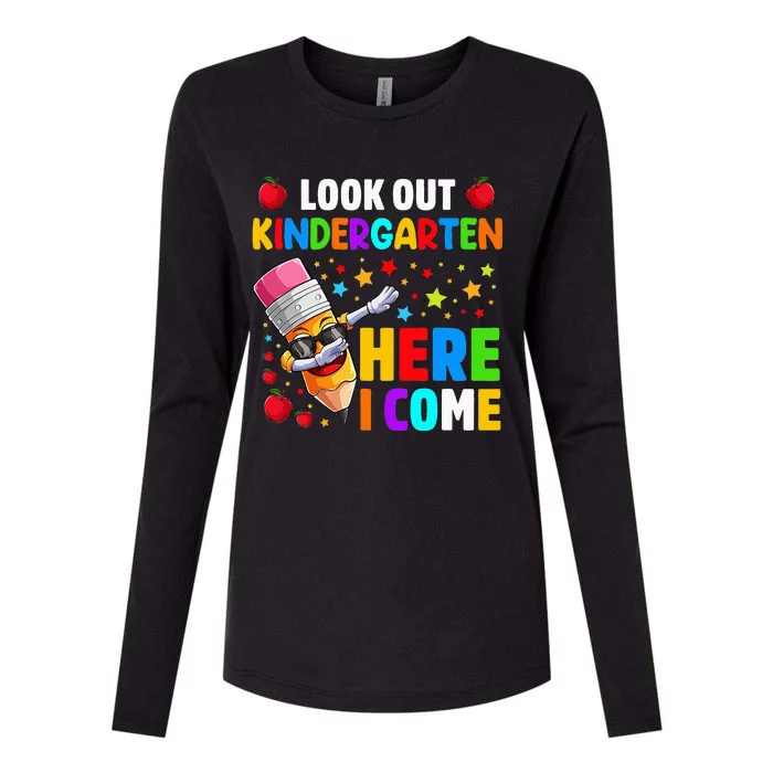 Look Out kindergarten Here I Come Back To School Womens Cotton Relaxed Long Sleeve T-Shirt