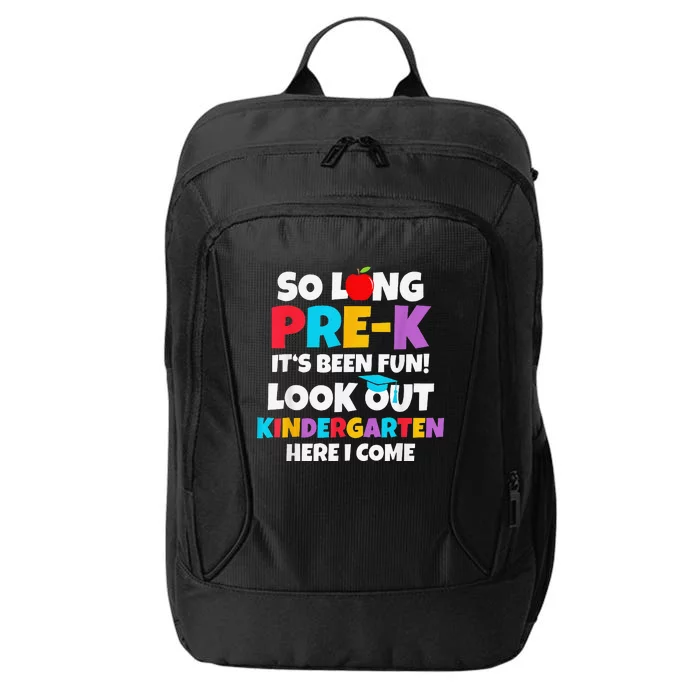 Look Out Kindergarten PreK Graduate Preschool Graduation City Backpack