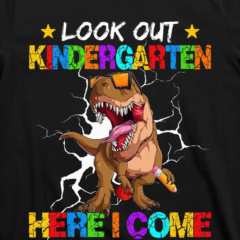 Look Out Kindergarten Here I Come Back To School T-Shirt