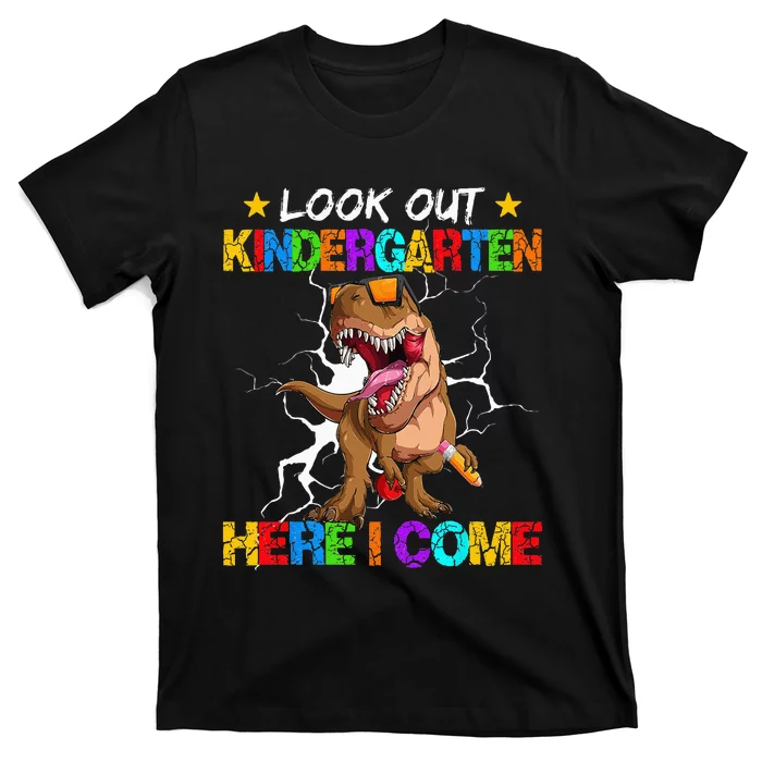 Look Out Kindergarten Here I Come Back To School T-Shirt