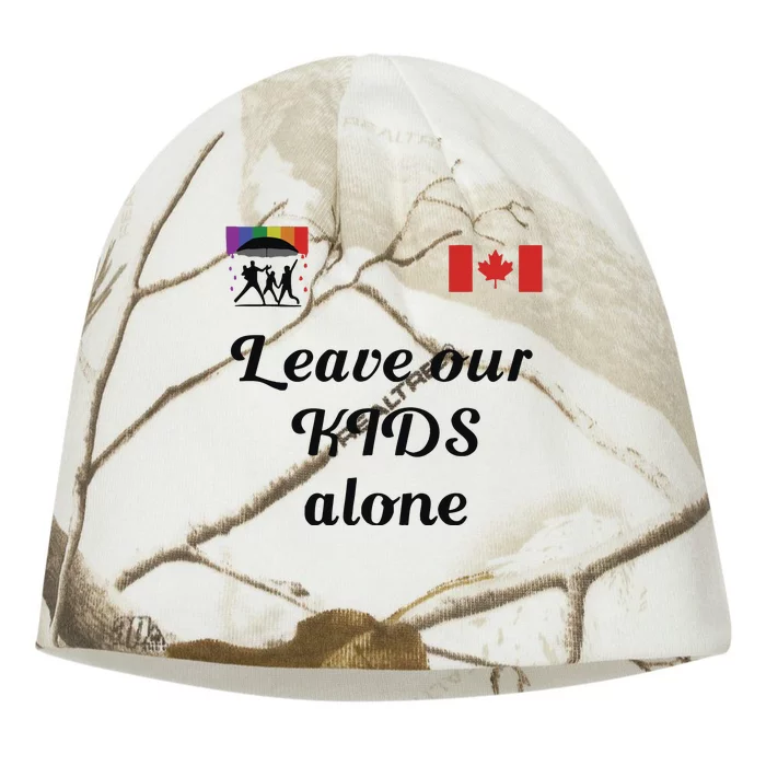 Leave Our Kids Alone Canadia Kati - Camo Knit Beanie