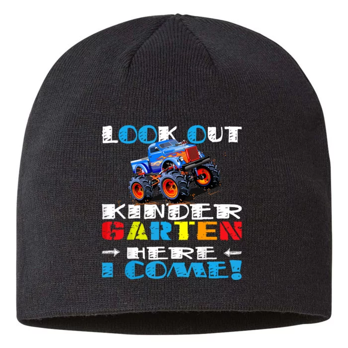 Look Out Kindergarten Here I Come Funny Monster Truck 8 1/2in Sustainable Knit Beanie