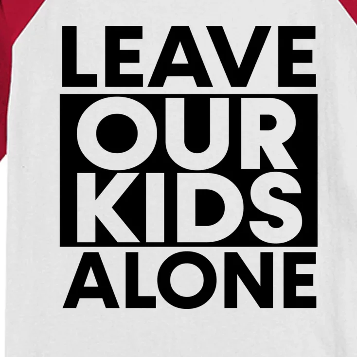 Leave Our Kids Alone Save The Children Protest Kids Colorblock Raglan Jersey