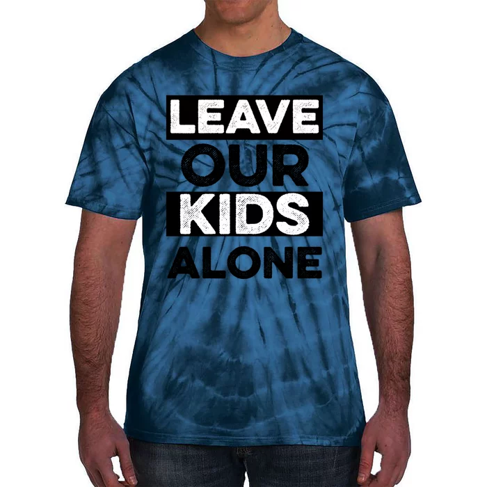 Leave Our Kids Alone Vintage USA Flag Tee Tie-Dye T-Shirt