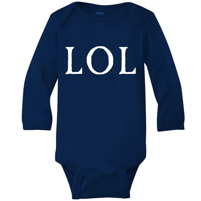 LOL Laugh Out Loud Baby Long Sleeve Bodysuit