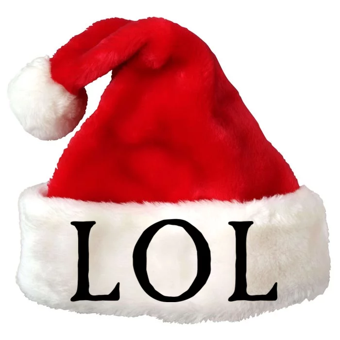 LOL Laugh Out Loud Premium Christmas Santa Hat