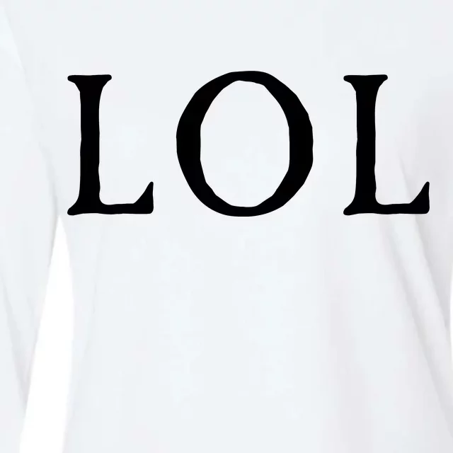 LOL Laugh Out Loud Womens Cotton Relaxed Long Sleeve T-Shirt