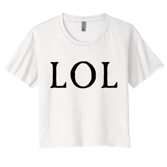 LOL Laugh Out Loud Women's Crop Top Tee