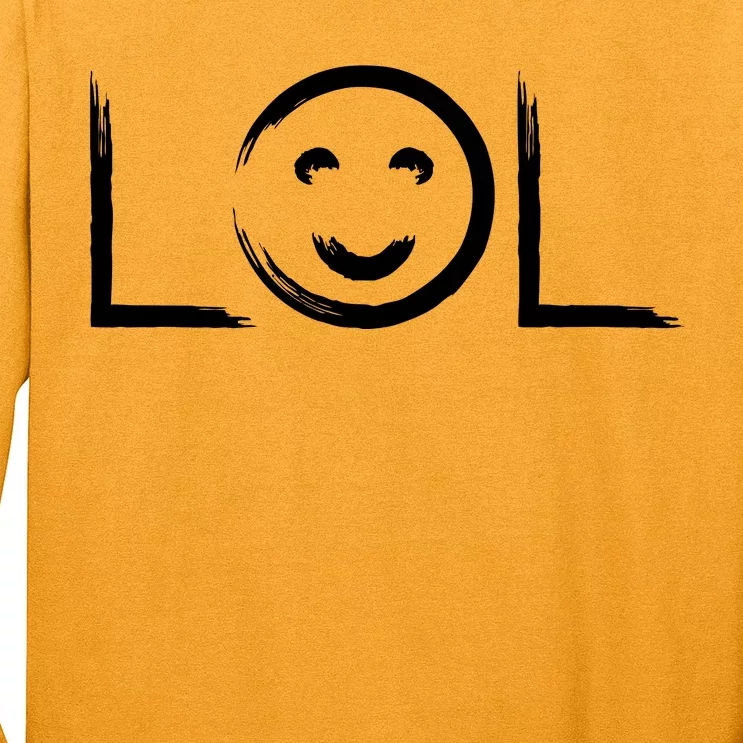 LOL Smiley Face Emoji Long Sleeve Shirt