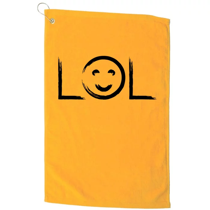 LOL Smiley Face Emoji Platinum Collection Golf Towel