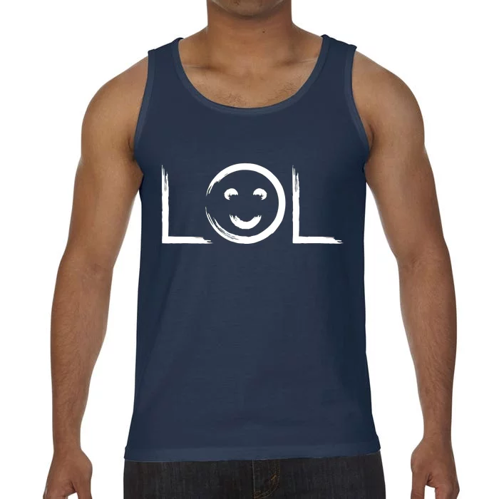 LOL Smiley Face Emoji Comfort Colors® Tank Top