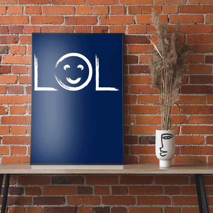 LOL Smiley Face Emoji Poster