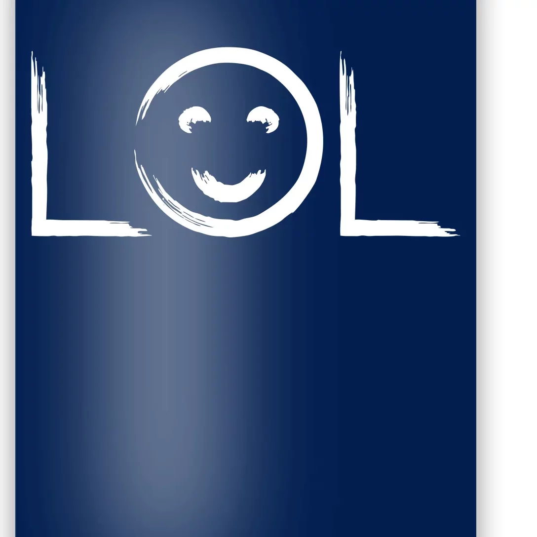 LOL Smiley Face Emoji Poster