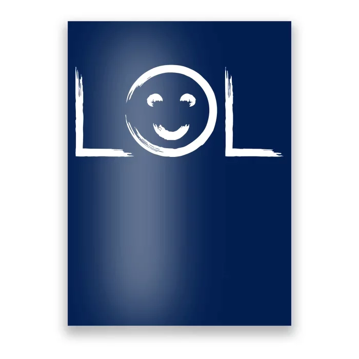 LOL Smiley Face Emoji Poster