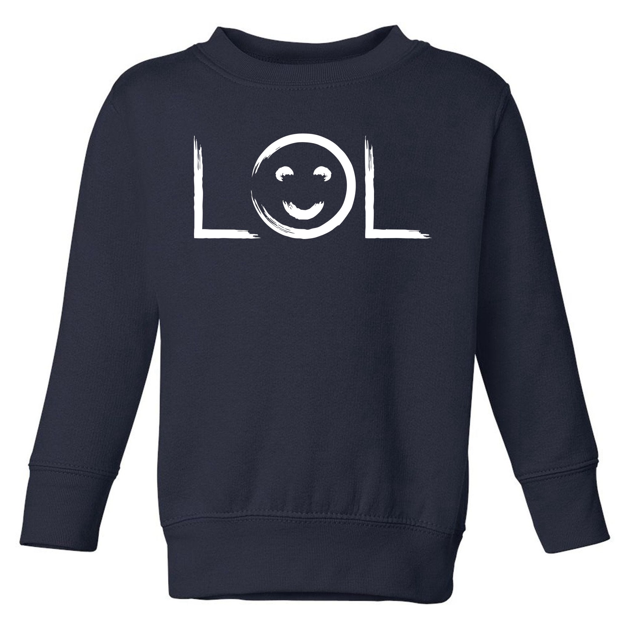 rustig aan Kameel Ontaarden LOL Smiley Face Emoji Toddler Sweatshirt | TeeShirtPalace
