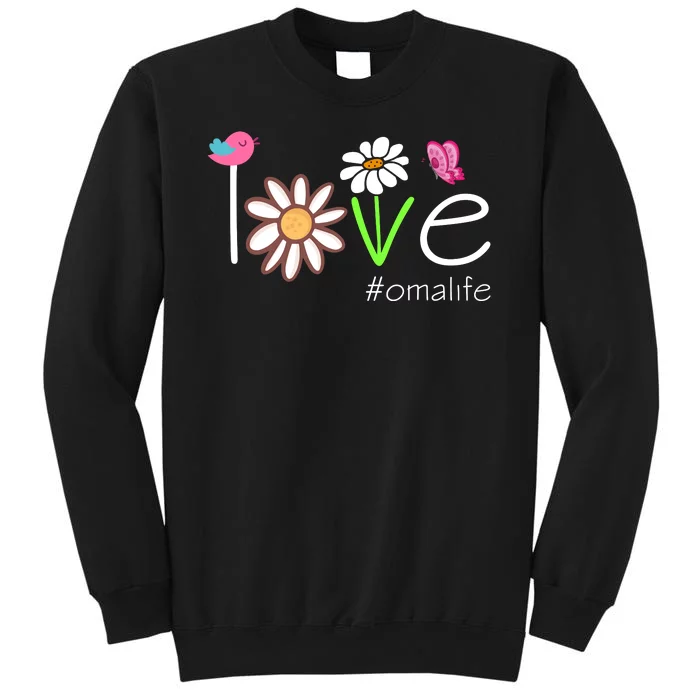 Love Oma Life Cute Matching Family Sweatshirt